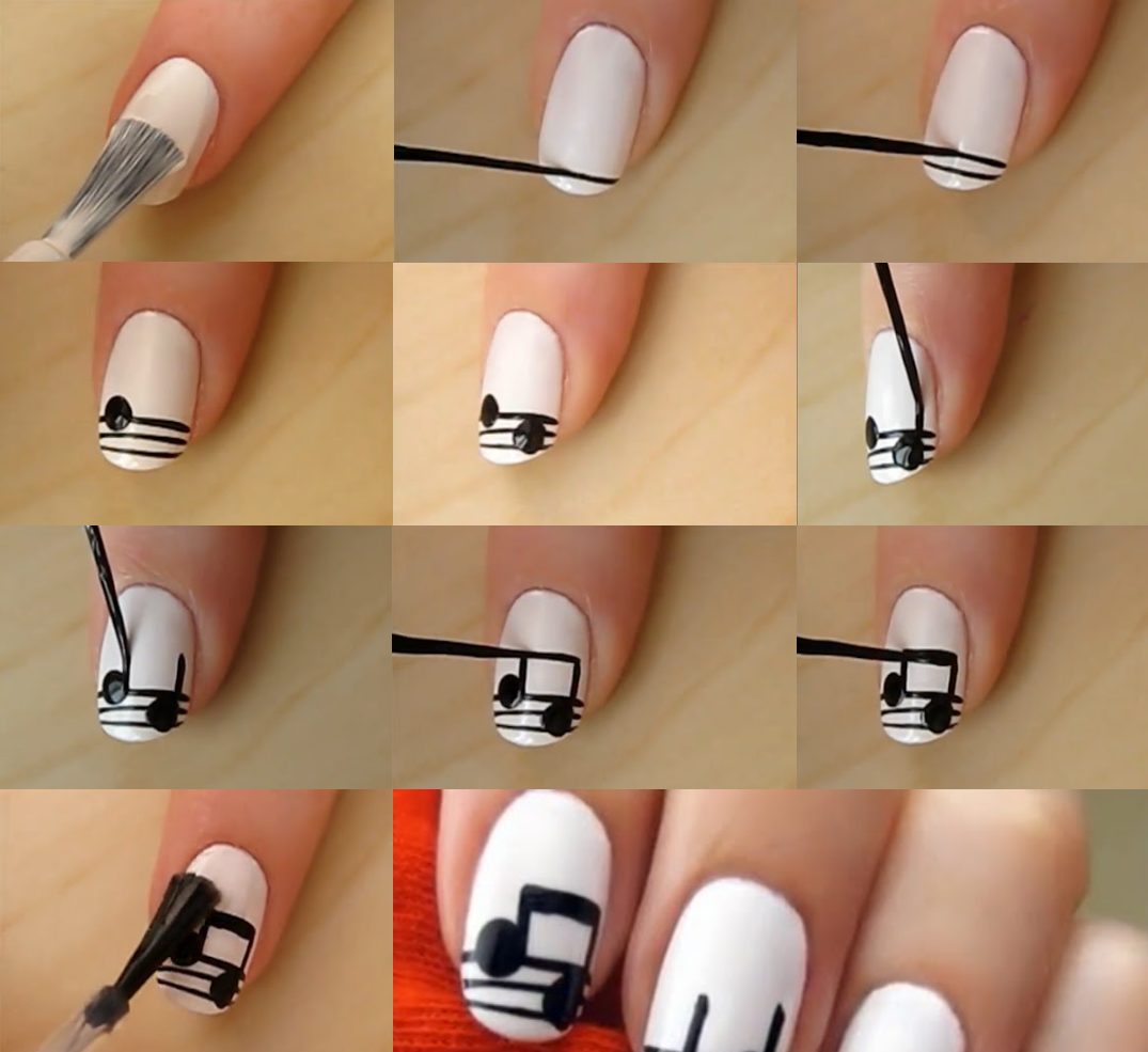 unhas decoradas musica