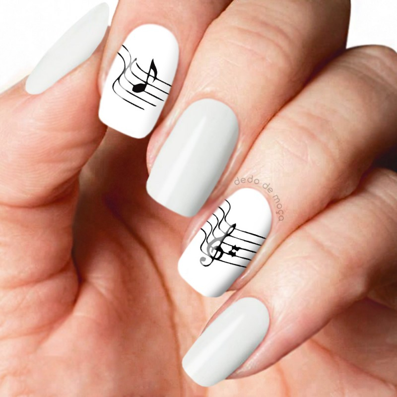 unhas decoradas musica