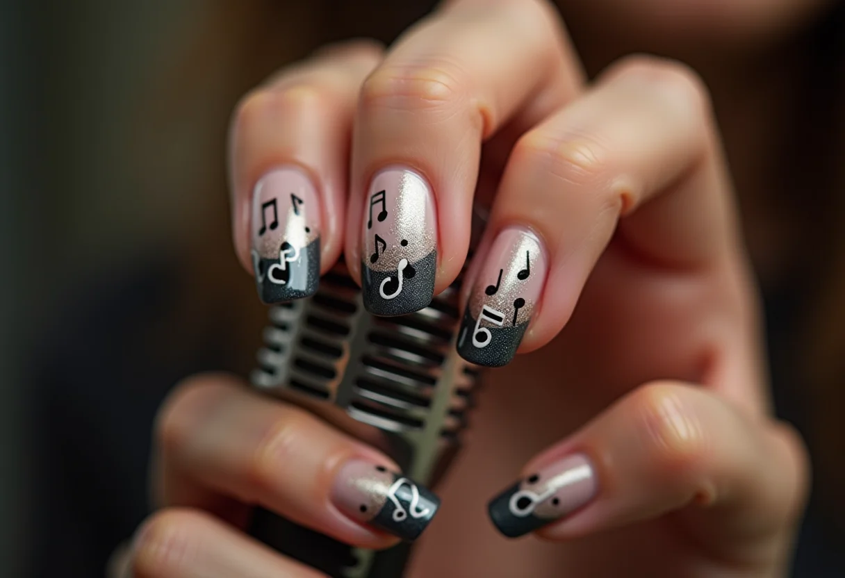 Top 10 Inspirações de Unhas com Tema Musical no Instagram
