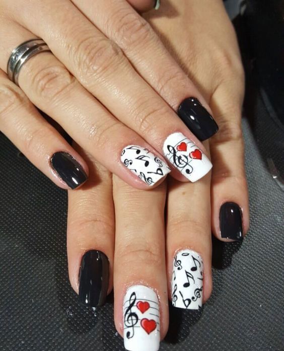 unhas decoradas musica