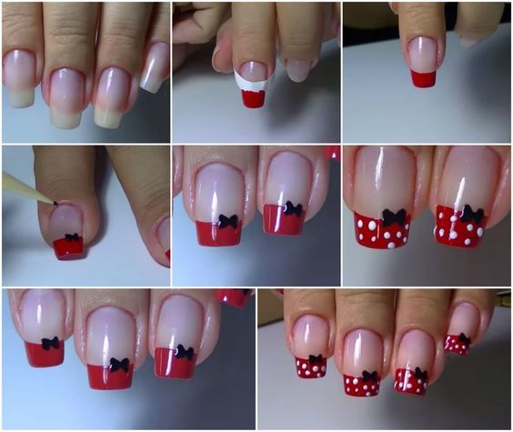 unhas decoradas passo a passo