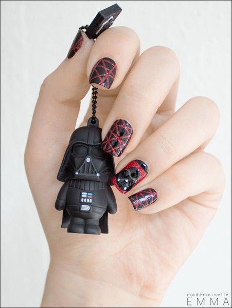 unhas decoradas star wars