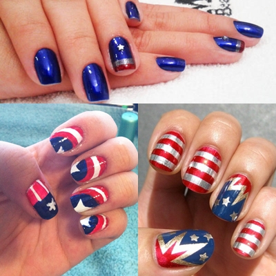 unhas decoradas super herois
