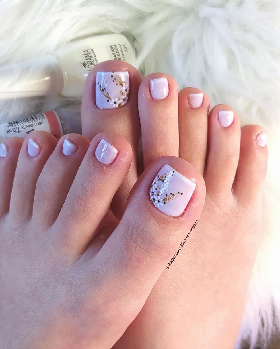 unha do pé francesinha passo a passo