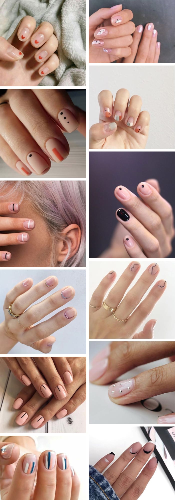 unhas minimalistas