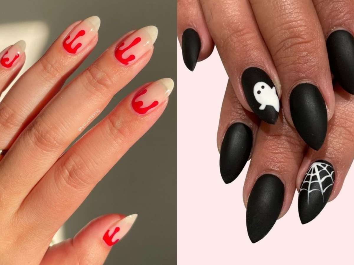 unhas para o halloween