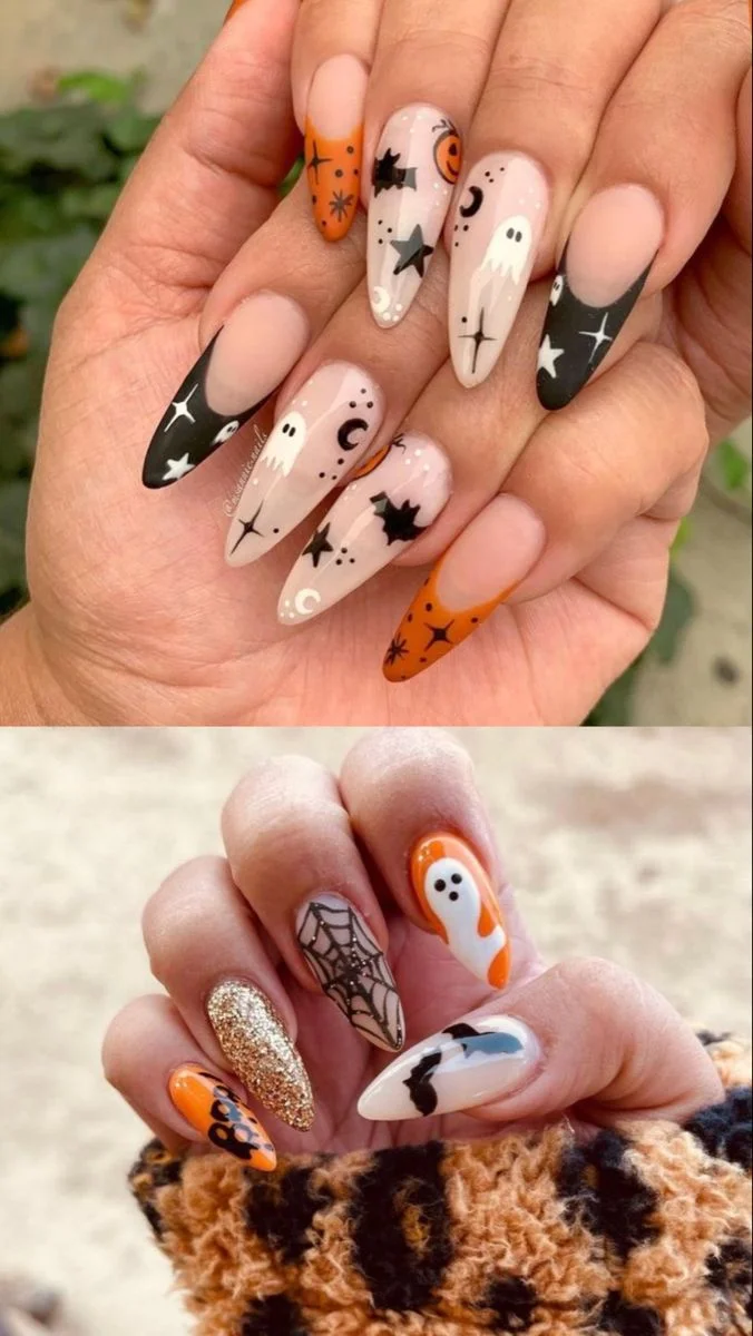 unhas para o halloween
