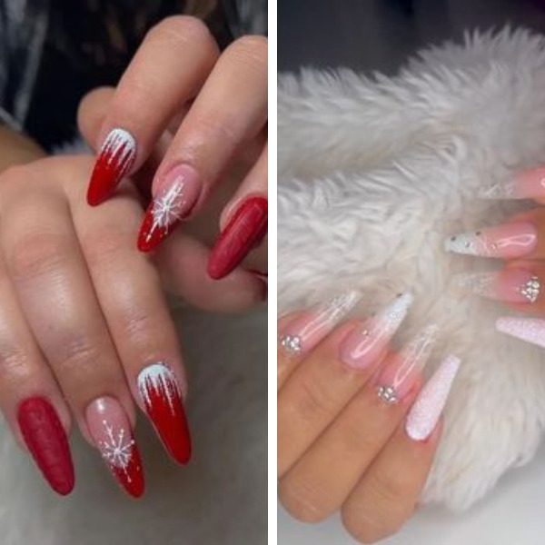 unhas douradas ano novo