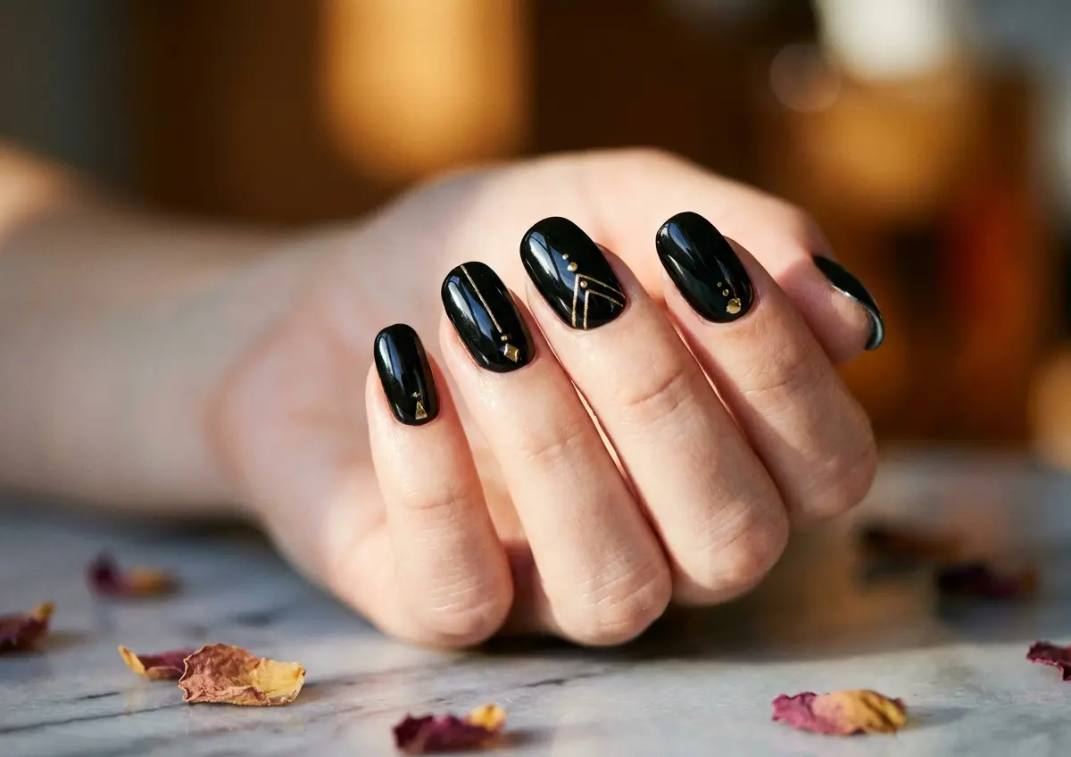 unhas pretas francesinha