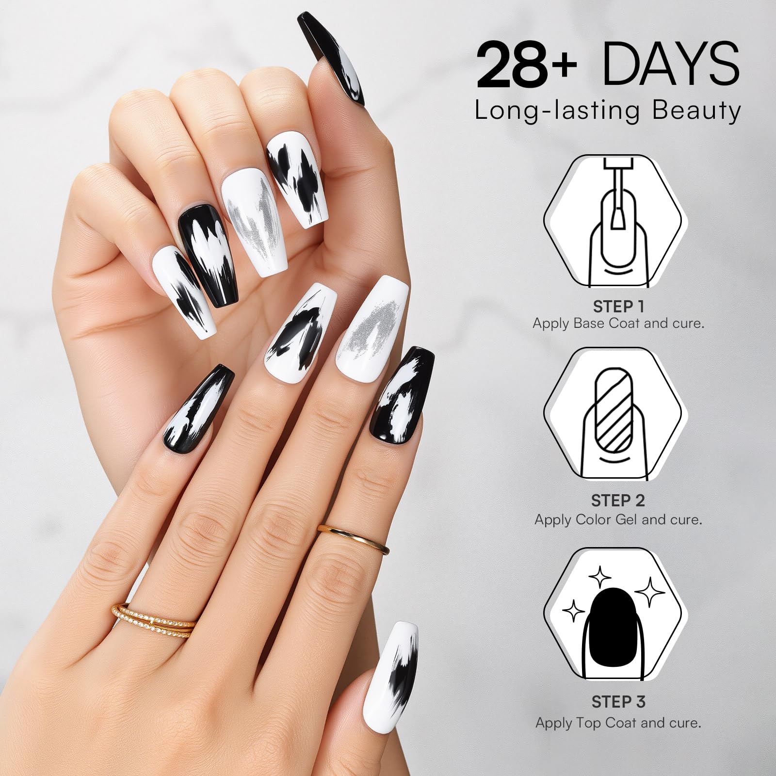 As Tendências de Nail Art Preto e Branco que Você Precisa Conhecer