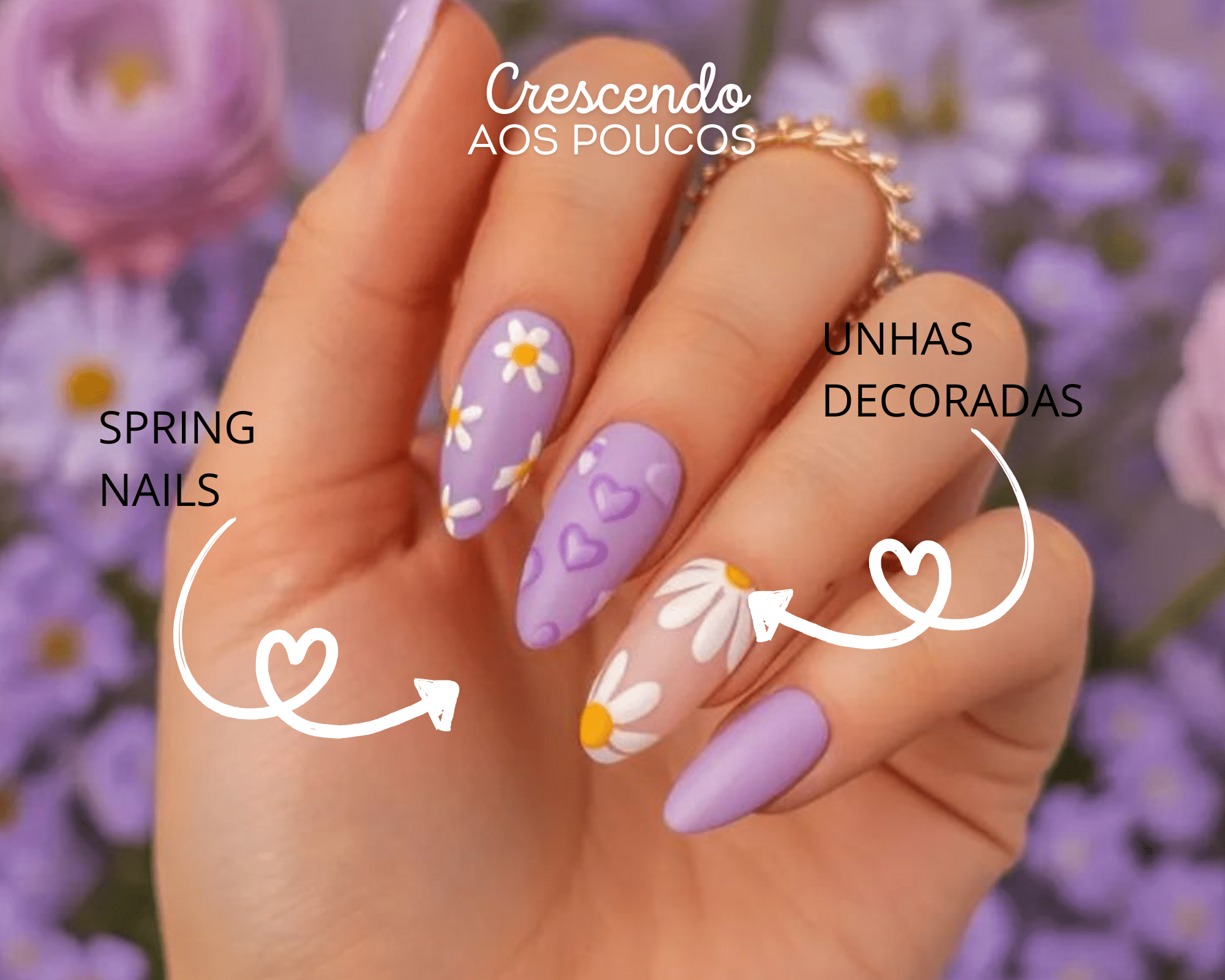 inspiração unhas decoradas primavera