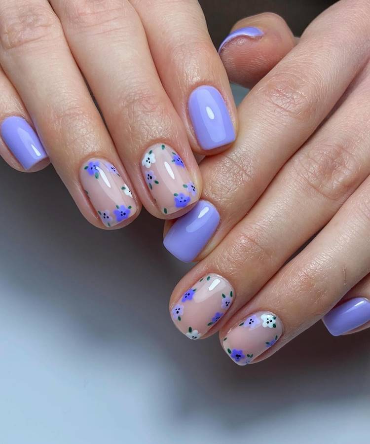 quanto custa fazer unhas roxas decoradas