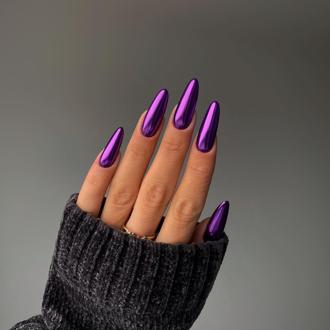 unhas roxo