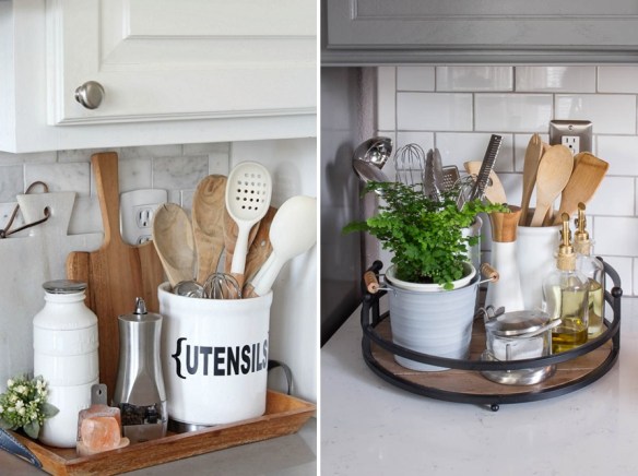 ideias de utensílios de cozinha para decorar parede