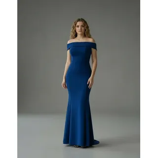 Vestido Rodado Midi Retrô Azul Serenity Madrinha