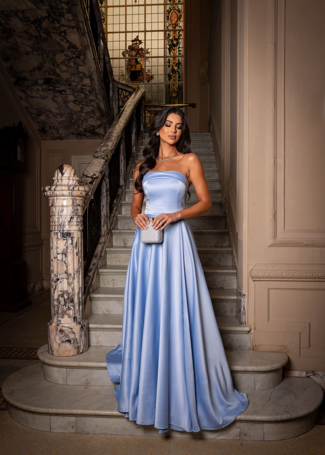 Vestido De Festa Aurora Azul Serenity