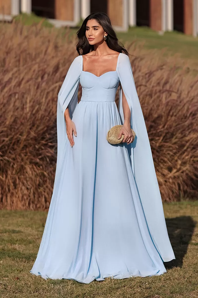 Vestido De Festa Aurora Azul Serenity