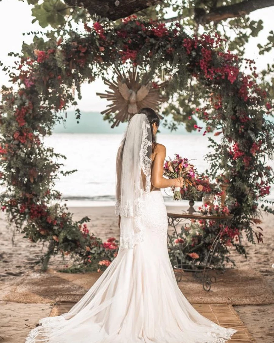 vestido casamento praia