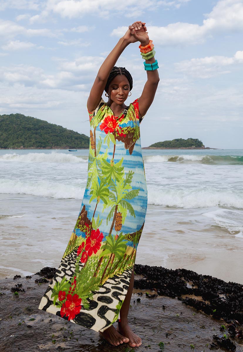 vestido longo casual