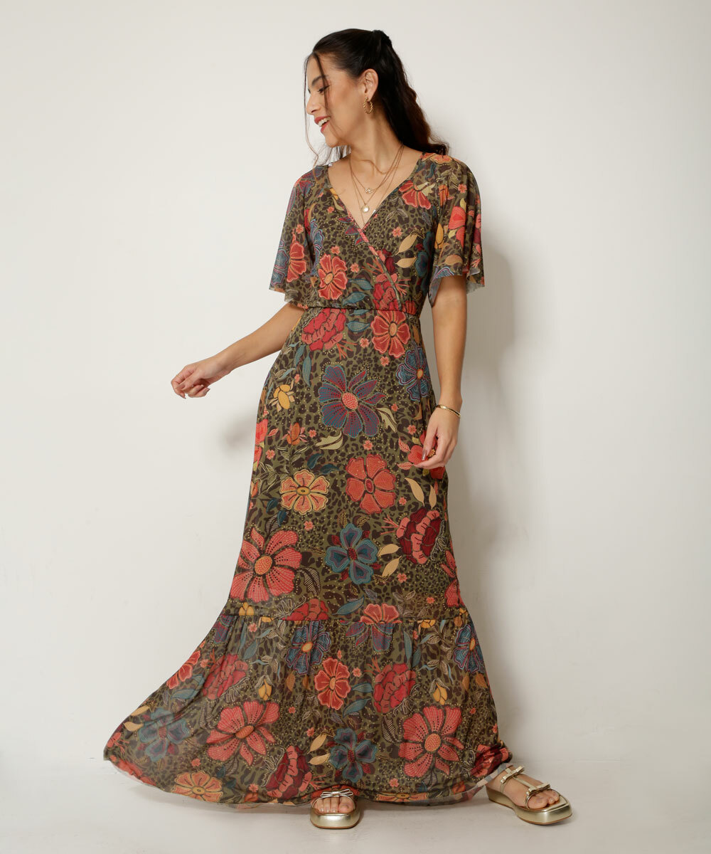 vestido longo elegante