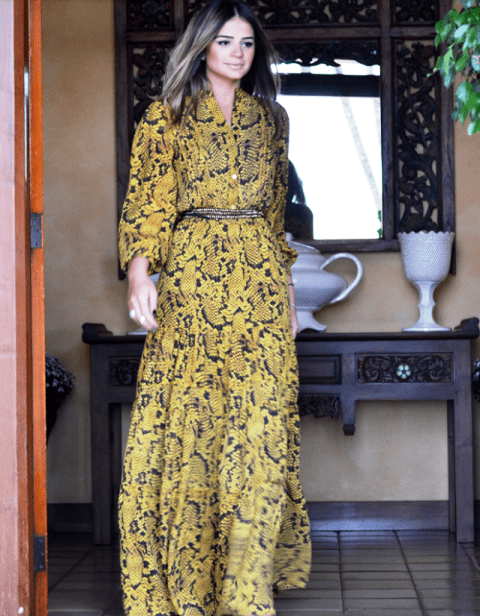 vestido manga longa barato online