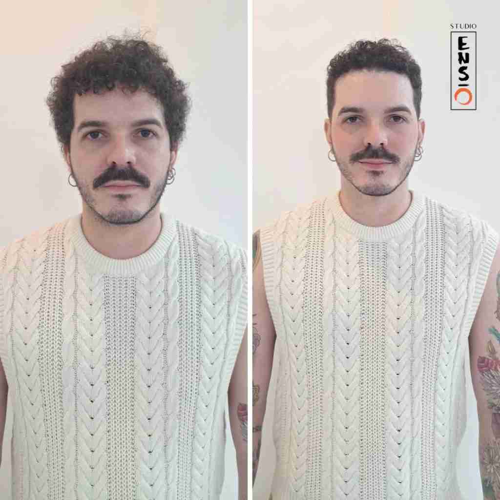 visagismo masculino rosto redondo vs quadrado