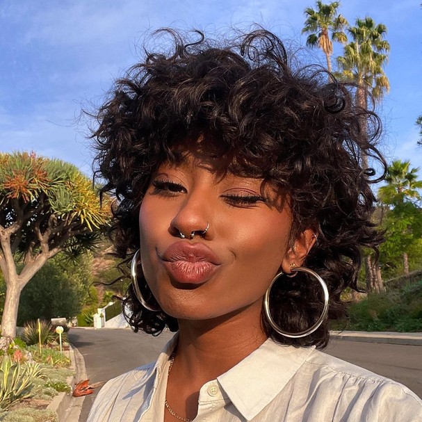 Wolf cut para cabelos finos