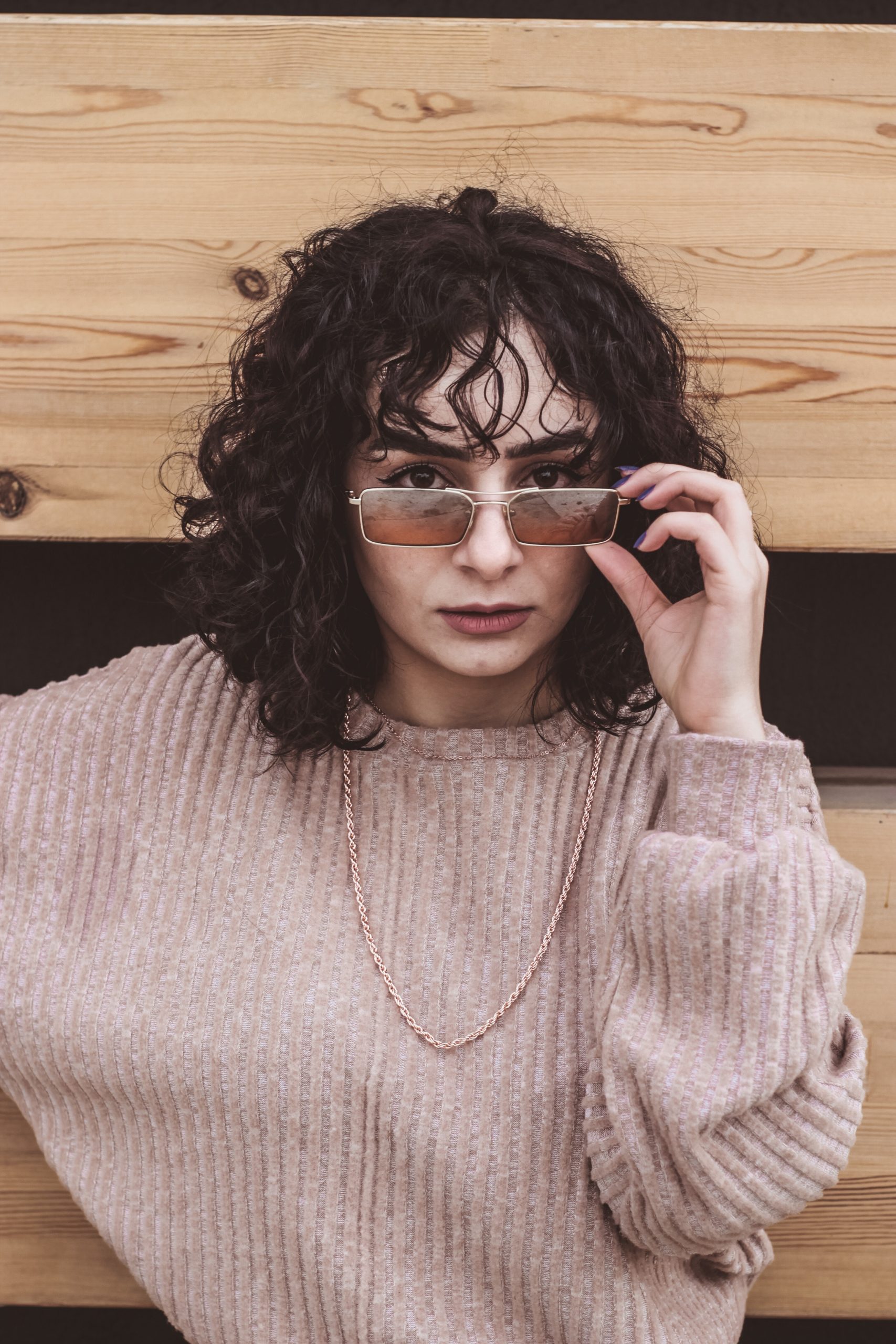 Wolf cut para cabelos grossos