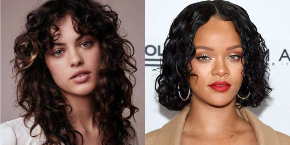 wolf cut feminino cacheado