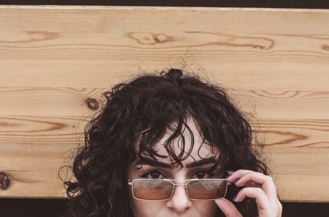 wolf cut feminino cacheado