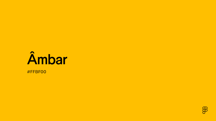 âmbar cor significado