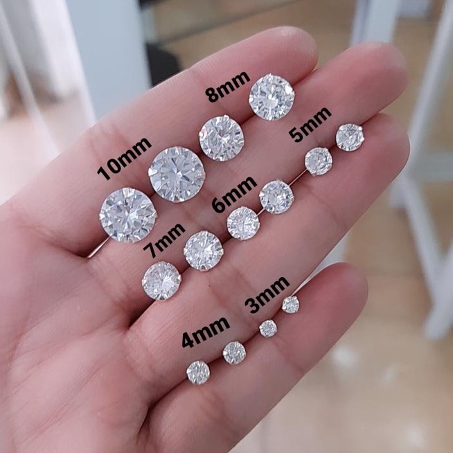 brinco ponto de luz diamante