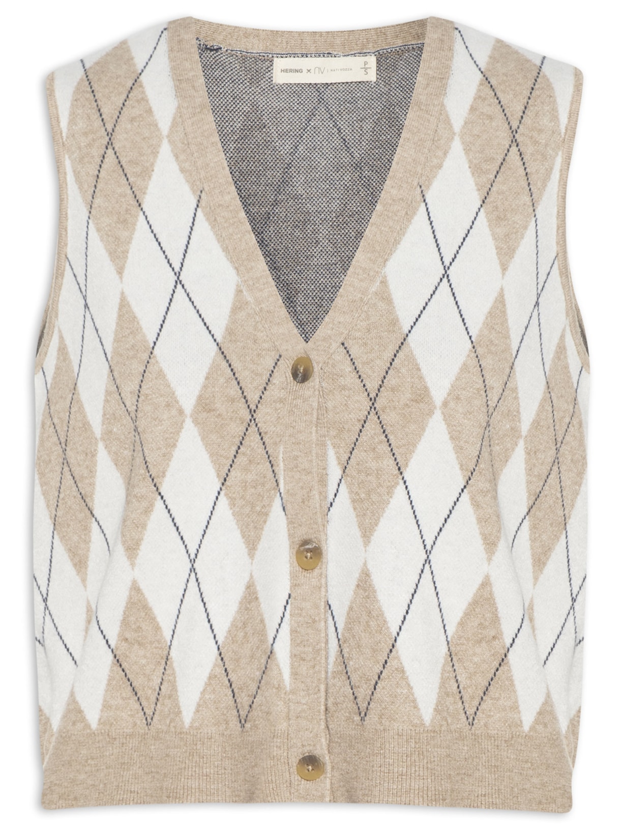 colete de tricot longo