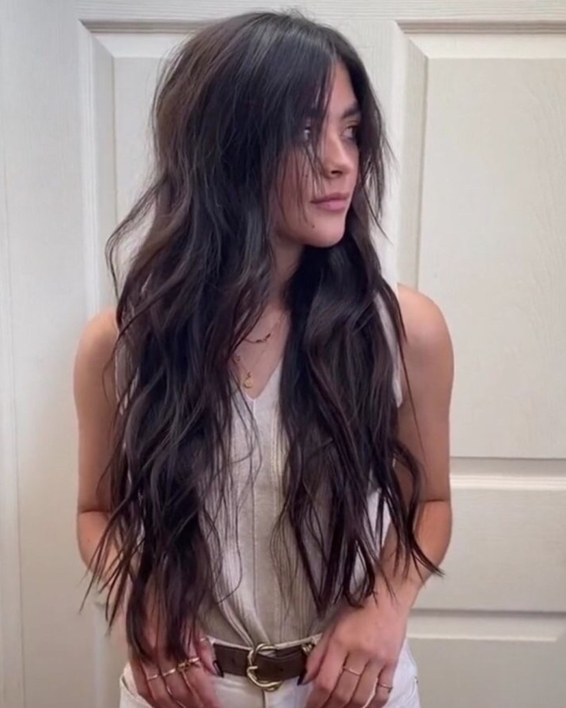corte em camadas cabelo liso longo