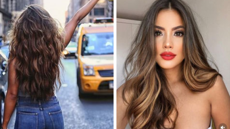 blunt cut cabelo liso longo