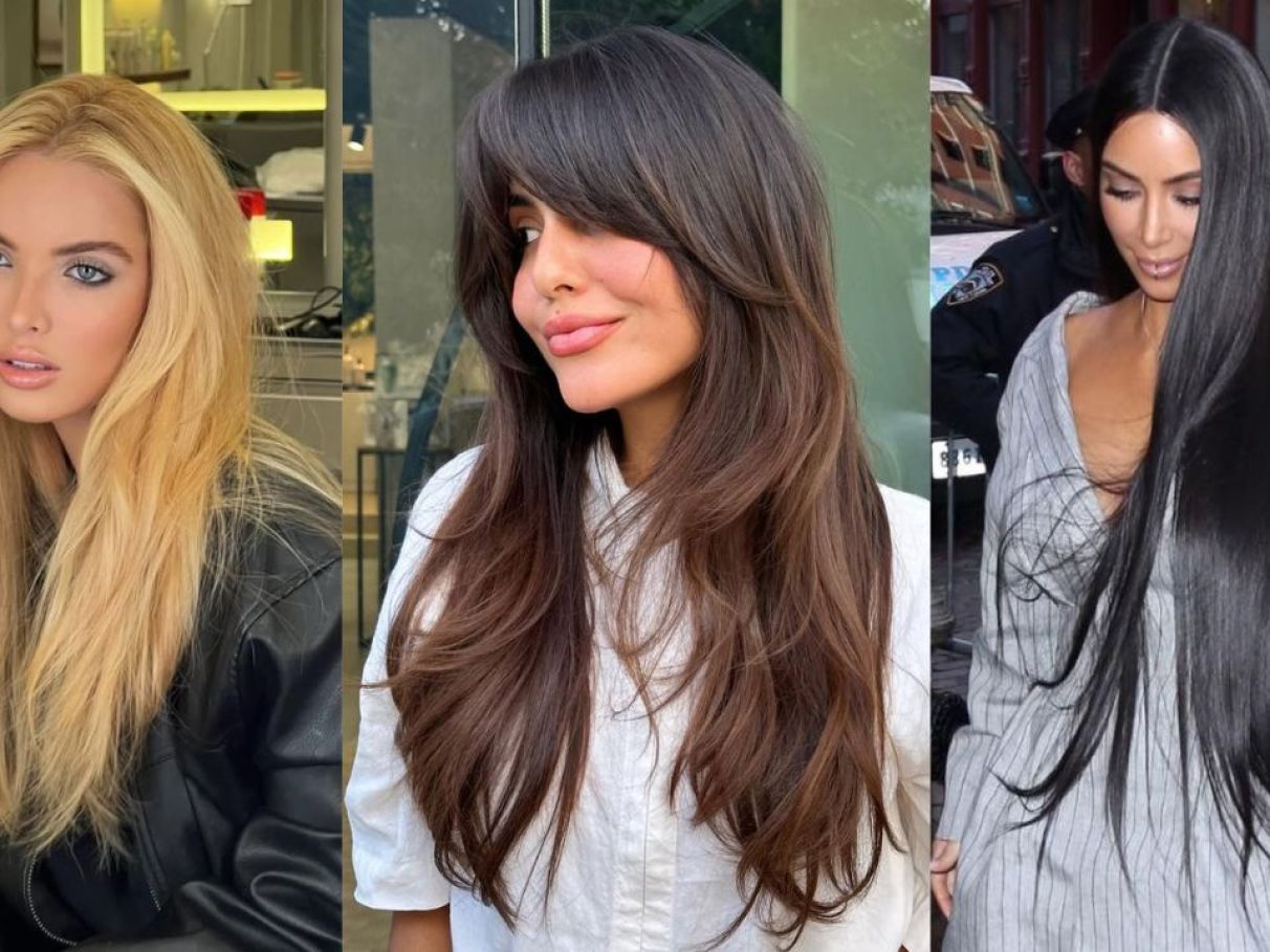 cortes que dão volume cabelo liso longo