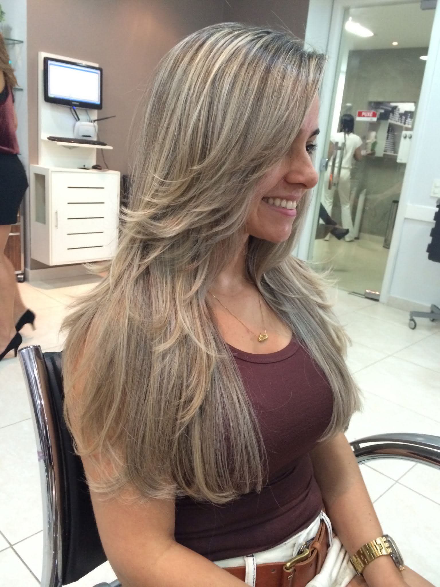 franja cortina cabelo liso longo