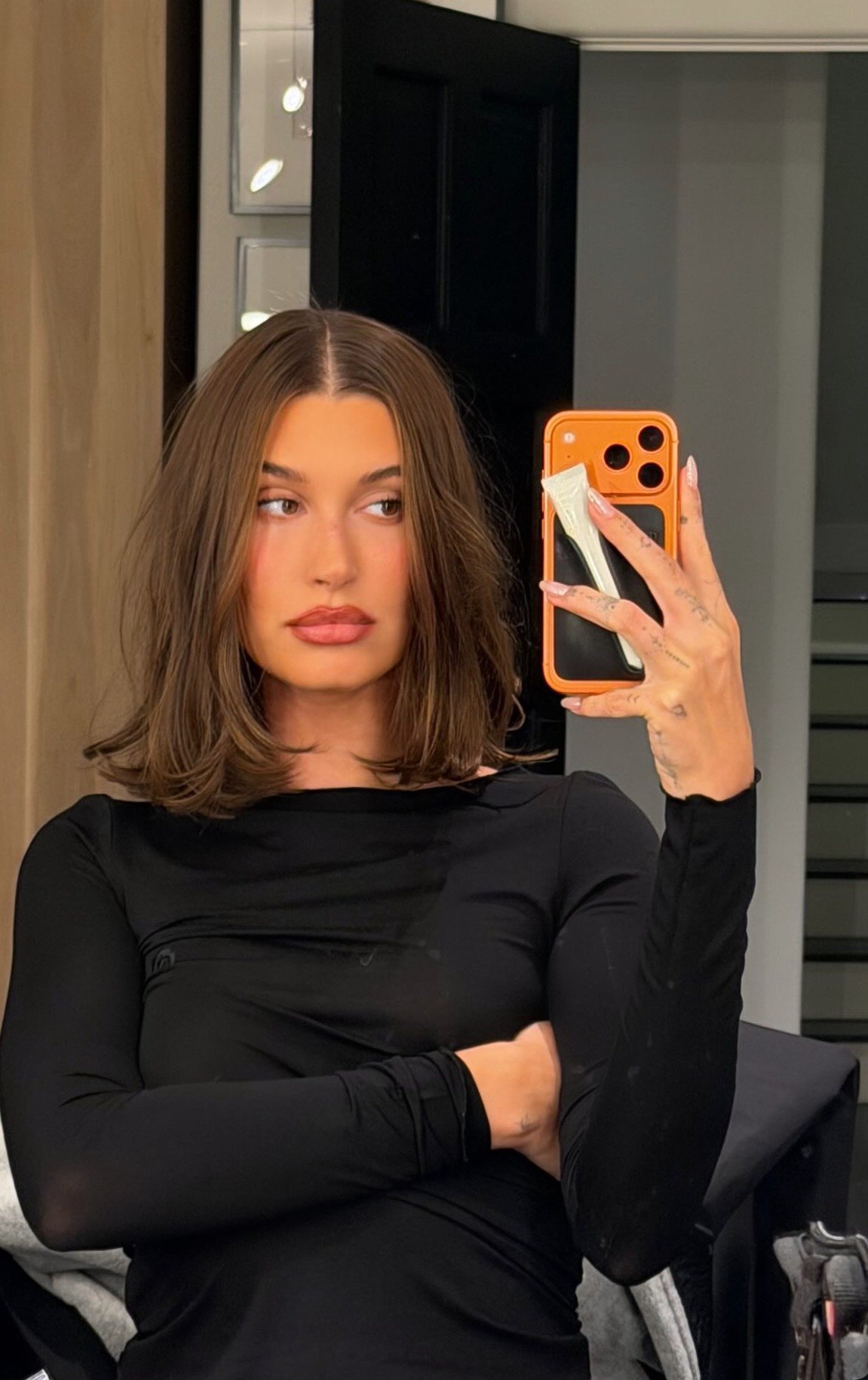 corte em camadas cabelo médio