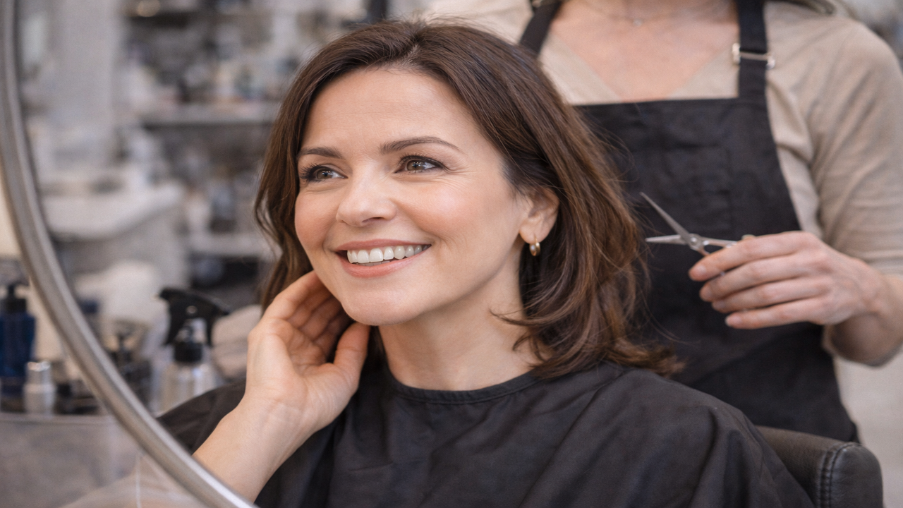 corte médio para cabelo liso