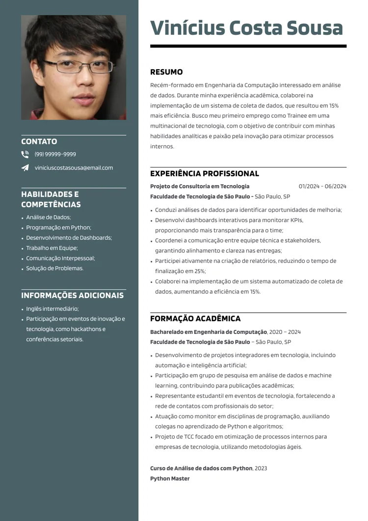 como fazer currículo para jovem aprendiz