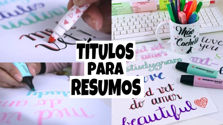como fazer títulos bonitos