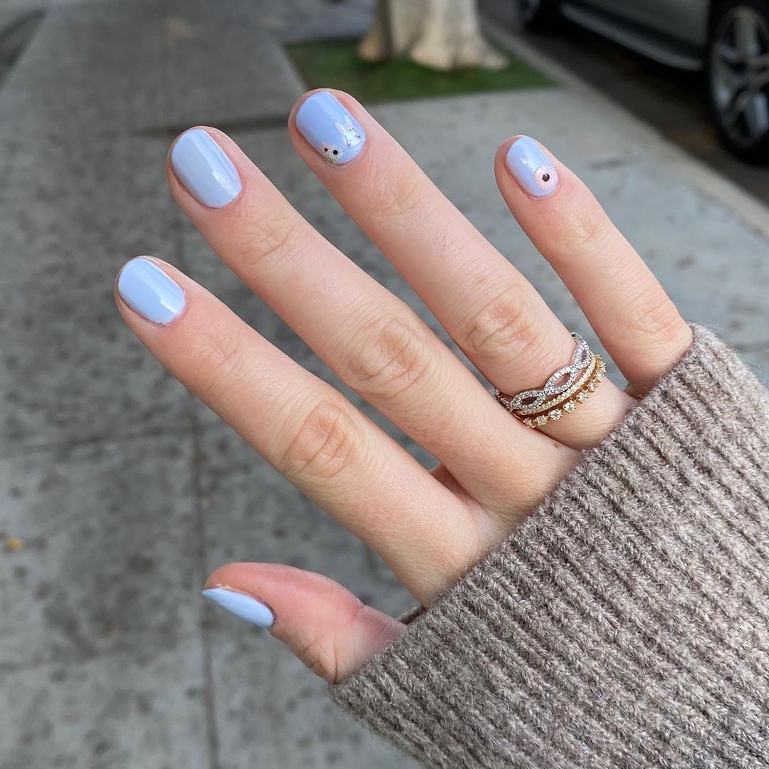 unhas curtas francesinha