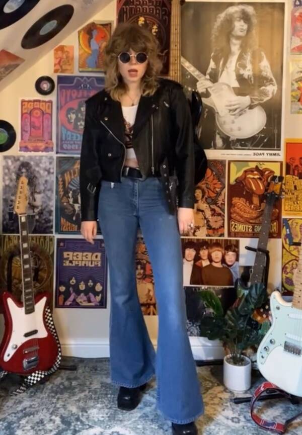 jeans cintura alta anos 80