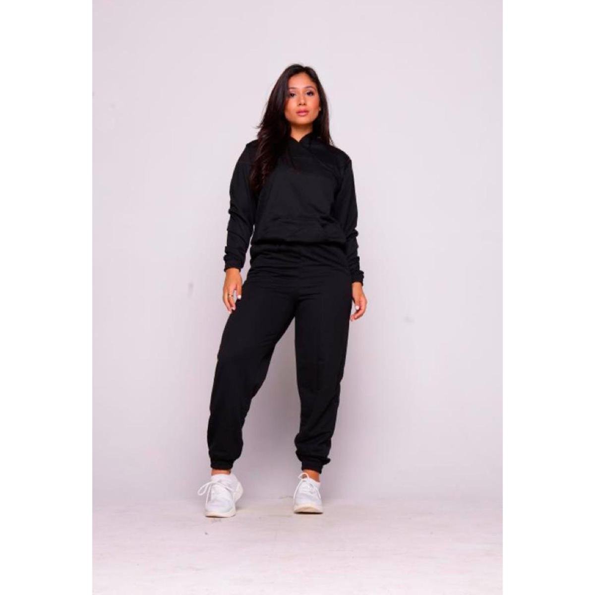conjunto moletom feminino peluciado