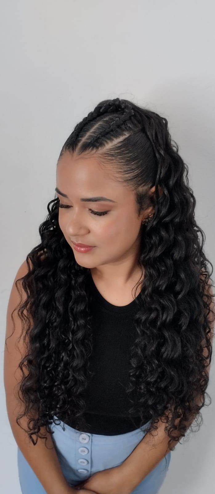 ideias de penteado para cachos