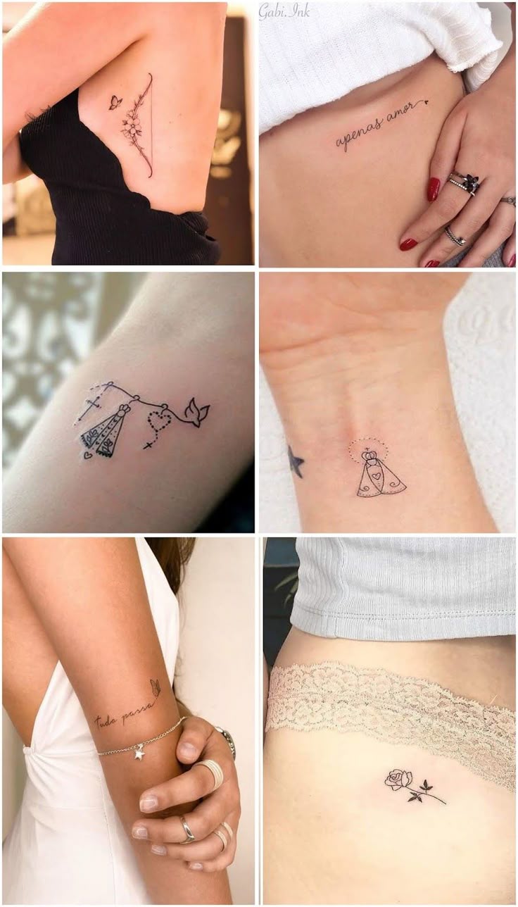 tatuagem feminina minimalista