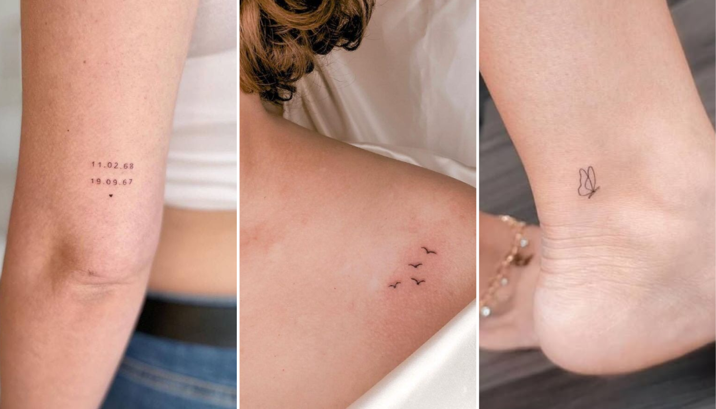 tatuagem feminina traço fino