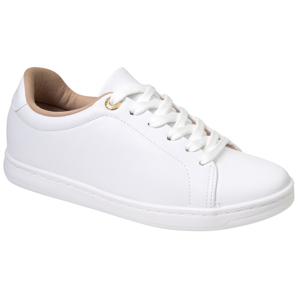 tênis branco feminino couro