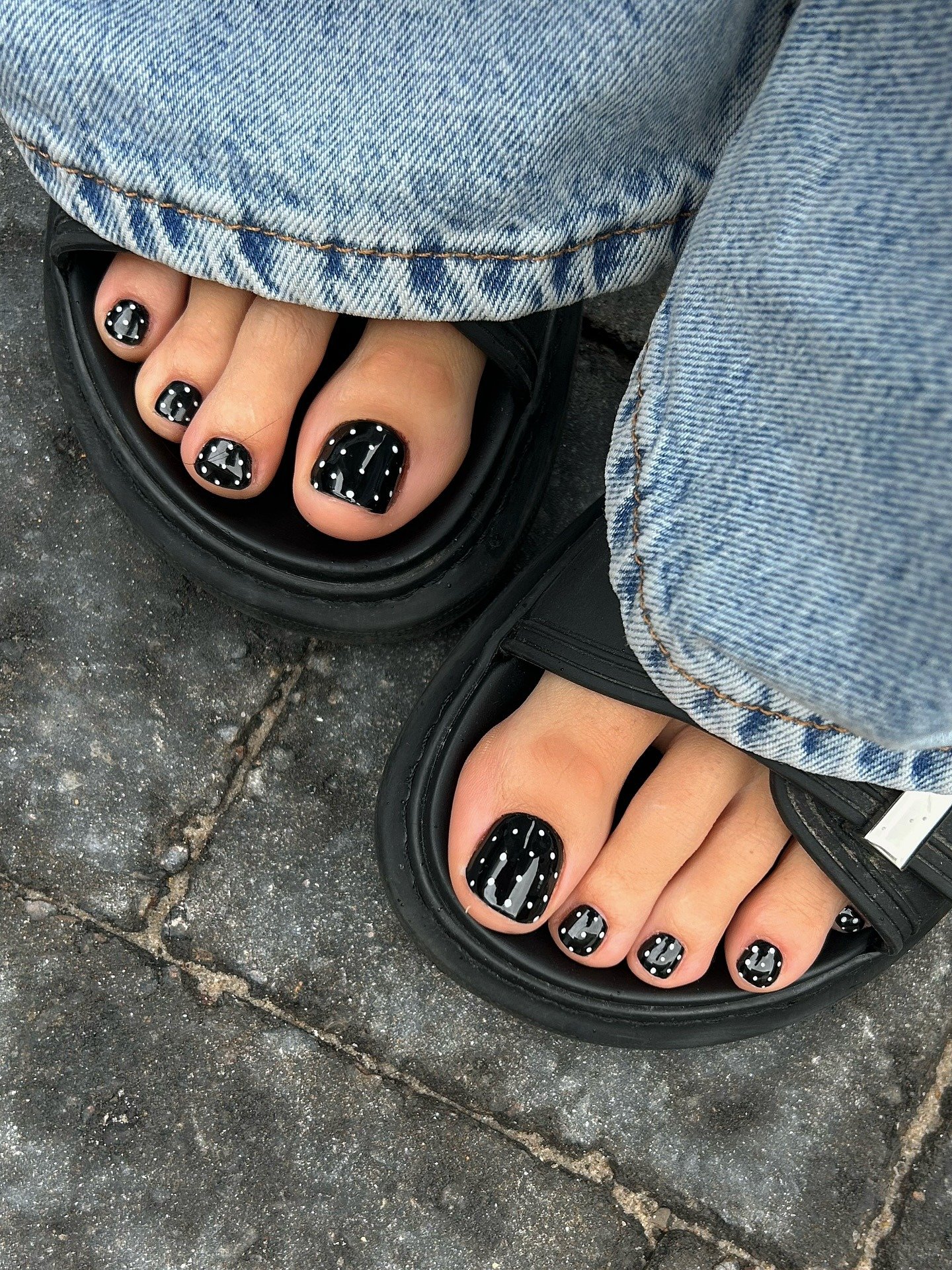 nail art nos pés