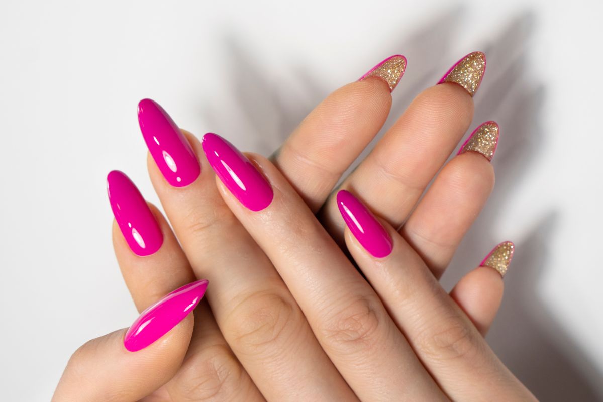 unhas decoradas em gel